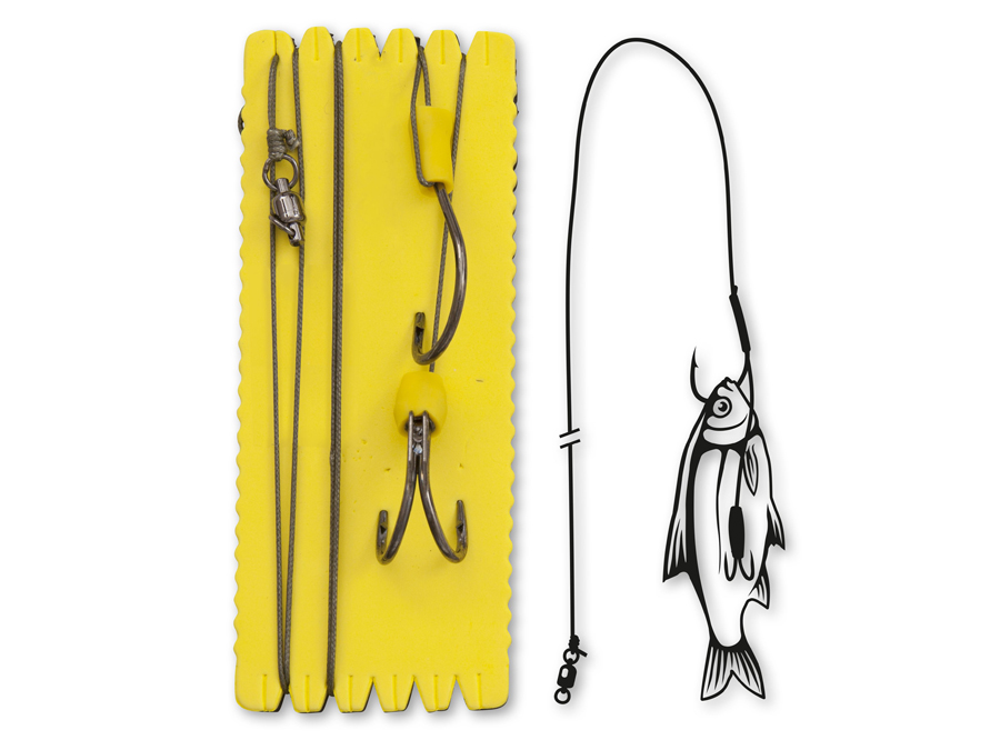 Black Cat Bouy and Boat Ghost Double Hook Rig/ Fertig- Wallervorfächer Waller-Rig Black Cat Bouy and Boat Ghost Double Hook Rig/ Fertig- Wallervorfächer Waller-Rig