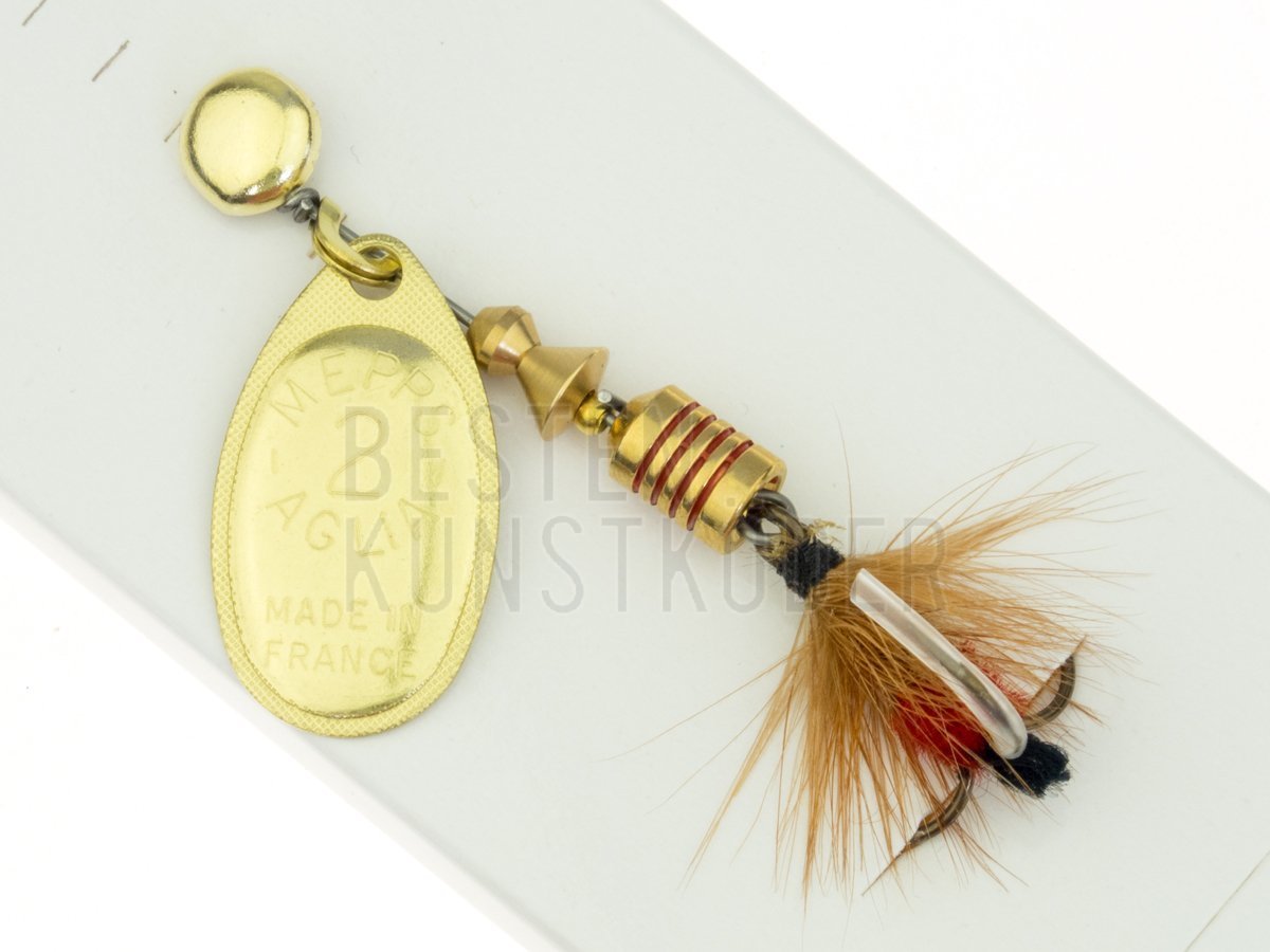 #2 1.5g 4.6g Gold/Black Köder Spinner Forelle Mepps Aglia Mouche #00 