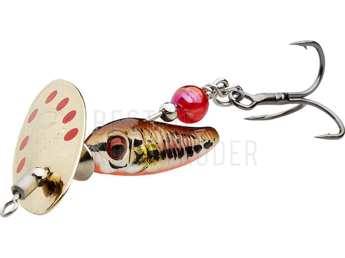 Sticklebait Spinner #3 / 9.1 g / Dirty Silver Red