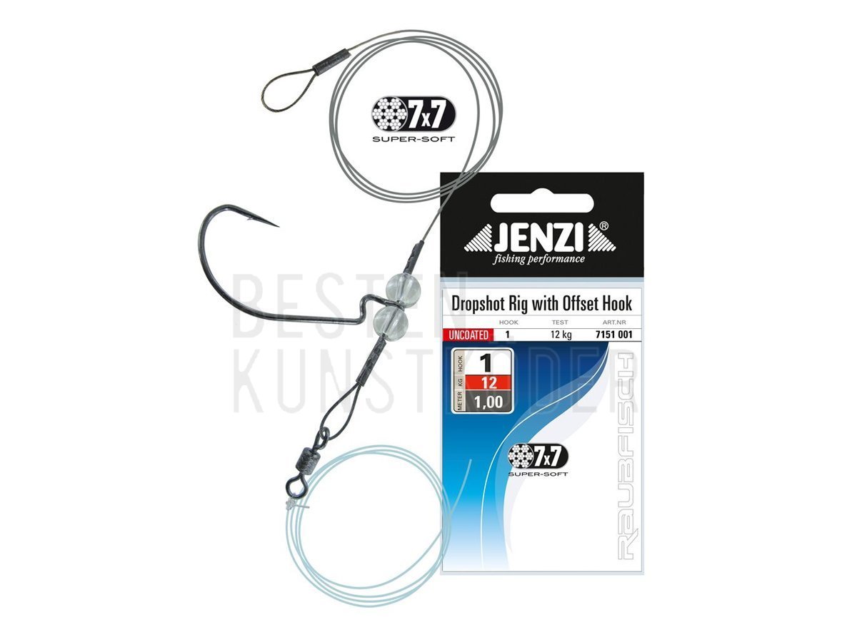 Jenzi 7x7 Drop Shot Rig Drop Shot Zubeh r Angelshop BESTEN KUNSTKODER