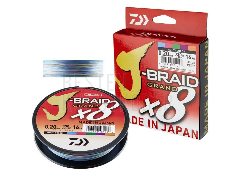 Geflochtene Schnüre Daiwa J-Braid Grand X8 - multi-color