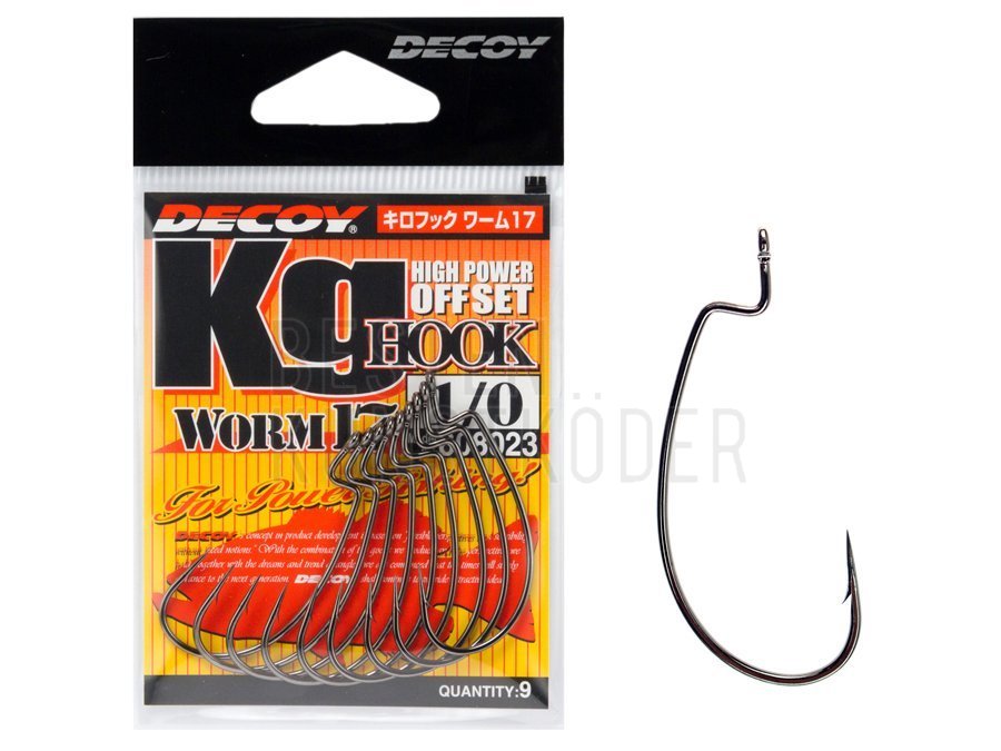 Decoy Haken Worm 17 KG High Power Offset Hook - Haken für