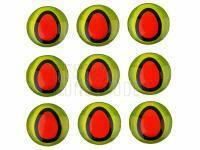 3D fishing lure eyes 4mm - Charteuse BESTEN KUNSTKODER Angelshop