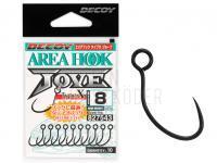 Haken Decoy Area Hook TypeX JOVE AH-10 Mat Black - #6 BESTEN KUNSTKODER Angelshop