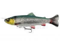 Gummifisch Savage Gear 4D Line Thru Pulse Tail Trout 16cm 51g Slow Sinking - Green Silver UV BESTEN KUNSTKODER Angelshop