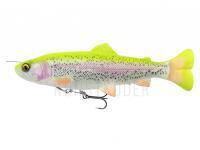 Gummifisch Savage Gear 4D Line Thru Pulse Tail Trout 16cm 51g Slow Sinking - Lemon Trout Fluo BESTEN KUNSTKODER Angelshop