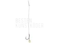 Mikado Method Feeder Rigs Barbless X-Tra Strong with rubber 10cm - #12 BESTEN KUNSTKODER Angelshop