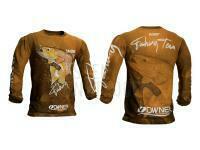 Jaxon Long Sleeve T-Shirt trout - brown XXL BESTEN KUNSTKODER Angelshop