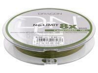 Geflechtschnur Dragon No Limit 8X-Braid Camo Green 150m - 0.08mm BESTEN KUNSTKODER Angelshop