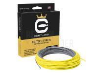 Fliegenschnüre Cortland Competition Series FO-Tech Type 5 Intermediate | Gray/Yellow | 130ft | WF7/8S/I