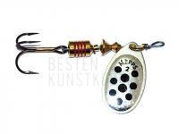 Spinner Mepps Aglia Decorees Silver/Black dots - no. 1 BESTEN KUNSTKODER Angelshop