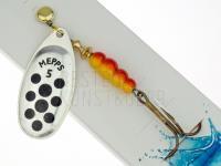 Spinner Mepps Aglia Decorees Silver/Black dots - no. 5 BESTEN KUNSTKODER Angelshop