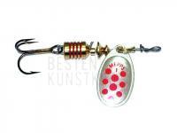 Spinner Mepps Aglia Decorees Silver/Red dots - no. 2 BESTEN KUNSTKODER Angelshop