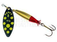 Spinner Mepps Aglia Long Heavy - Black/Yellow Dots #2/16g BESTEN KUNSTKODER Angelshop