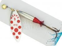 Spinner Mepps Aglia Long Heavy - Silver / Red Dots #3/24g BESTEN KUNSTKODER Angelshop