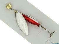 Spinner Mepps Aglia Long Heavy - Silver / Silver-Red #1+/12g BESTEN KUNSTKODER Angelshop