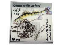 Swivel with interlock Size 13 BESTEN KUNSTKODER Angelshop