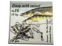 Swivel with interlock Size 14 BESTEN KUNSTKODER Angelshop