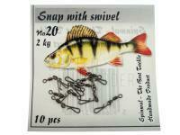 Swivel with interlock Size 20 BESTEN KUNSTKODER Angelshop