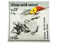 Swivel with interlock Size 21 BESTEN KUNSTKODER Angelshop