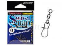 Rolling Wirbel mit Snap Decoy Swivel Snap SN-9 NS Black - #00 | 18lb BESTEN KUNSTKODER Angelshop