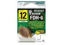Haken Owner Feeder Hook FDH-6 Barbless - #10 BESTEN KUNSTKODER Angelshop