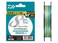 Geflechtschnur Daiwa UVF Emeraldas Dura Sensor X8 +Si2 Multicolor 150m #0.6 BESTEN KUNSTKODER Angelshop