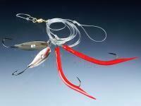 Balzer 71 Grad Nord Gummi Makk-Dorschblinker System japan red - 2+2 4/0 BESTEN KUNSTKODER Angelshop