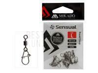 Mikado Round Snap mit Wirbel Größe L - Nickel