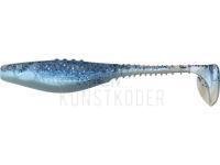 Gummifische Dragon Belly Fish Pro  5cm - Pearl BS/ Clear - Silver/Blue glitter BESTEN KUNSTKODER Angelshop
