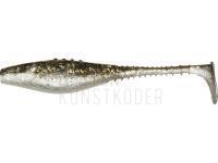 Gummifische Dragon Belly Fish Pro  6cm - Pearl /Clear Smoked - Silver/Gold glitter BESTEN KUNSTKODER Angelshop