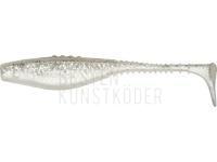 Gummifische Dragon Belly Fish Pro 8.5cm - Pearl /Clear - Silver glitter BESTEN KUNSTKODER Angelshop