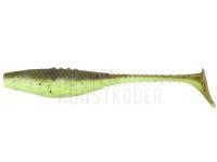 Gummifische Dragon Belly Fish Pro 8.5cm - Super Yellow/Olive - Black Glitter BESTEN KUNSTKODER Angelshop