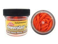 Berkley Powerbait Power Honey Worm - Orange (scent Garlic) BESTEN KUNSTKODER Angelshop