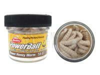 Berkley Powerbait Power Honey Worm - White (scent Garlic) BESTEN KUNSTKODER Angelshop
