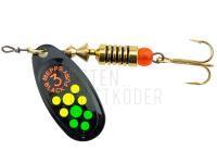 Spinner Mepps Black Fury Black / Colored / Firetiger Dots - #3 | 6.50g BESTEN KUNSTKODER Angelshop