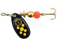 Spinner Mepps Black Fury Black / Yellow Dots - #1 | 3.50g BESTEN KUNSTKODER Angelshop