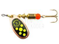 Spinner Mepps Black Fury Copper / Chartreuse Dots - #2 | 4.50g BESTEN KUNSTKODER Angelshop