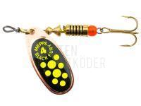 Spinner Mepps Black Fury Copper / Chartreuse Dots - #4 | 8.00g BESTEN KUNSTKODER Angelshop