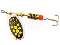 Spinner Mepps Black Fury Copper / Yellow Dots - #3 | 6.50g BESTEN KUNSTKODER Angelshop