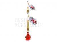 Spinner Jenzi Phantom-F Tandem 14g - Silver Red Dots BESTEN KUNSTKODER Angelshop