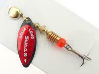 Spinner Mepps Aglia Long Redbo #1 | 4.5g - Black BESTEN KUNSTKODER Angelshop