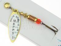 Spinner Mepps Aglia Long Rainbo #2 | 7g - Gold / Silver BESTEN KUNSTKODER Angelshop
