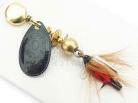 Spinner Mepps Aglia Mouche Black / Red #0 2.5g BESTEN KUNSTKODER Angelshop