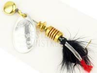 Spinner Mepps Aglia Mouche Silver / Black #1 3.6g BESTEN KUNSTKODER Angelshop