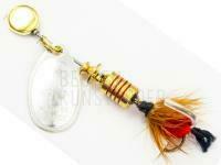 Spinner Mepps Aglia Mouche Silver / Red #1 3.6g BESTEN KUNSTKODER Angelshop