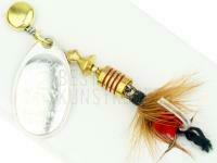 Spinner Mepps Aglia Mouche Silver / Red #2 4.6g BESTEN KUNSTKODER Angelshop