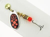 Spinner Mepps Black Fury Silver / Red Dots - #3 | 6.50g BESTEN KUNSTKODER Angelshop