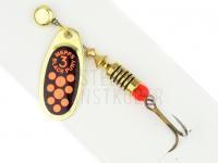 Spinner Mepps Black Fury Gold / Red Dots - #3 | 6.50g BESTEN KUNSTKODER Angelshop