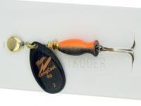 Spinner Mepps Aglia LongCast #2 8g - Black / Orange BESTEN KUNSTKODER Angelshop